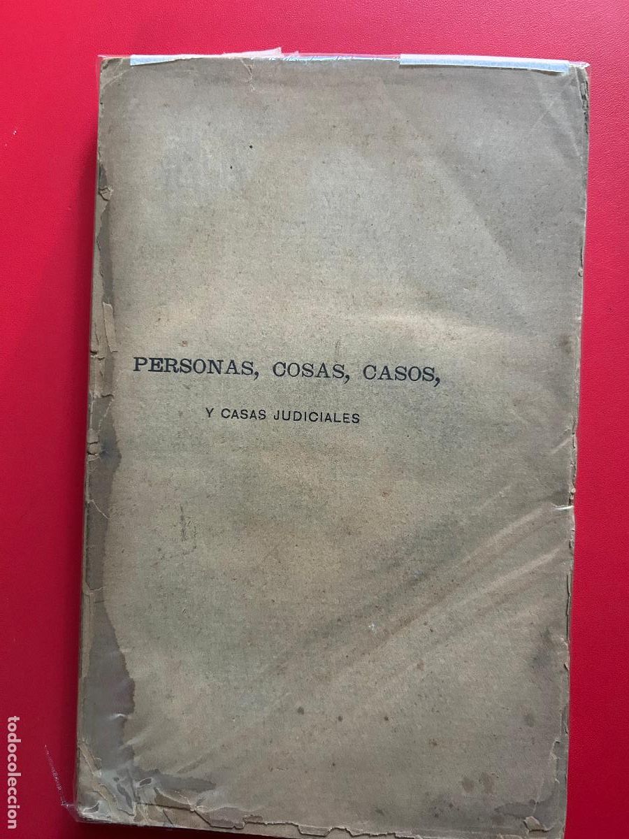 Old books: Personas, cosas, casos y casas judiciales - S&Aacute;IZ G&Oacute;MEZ MIGUEL