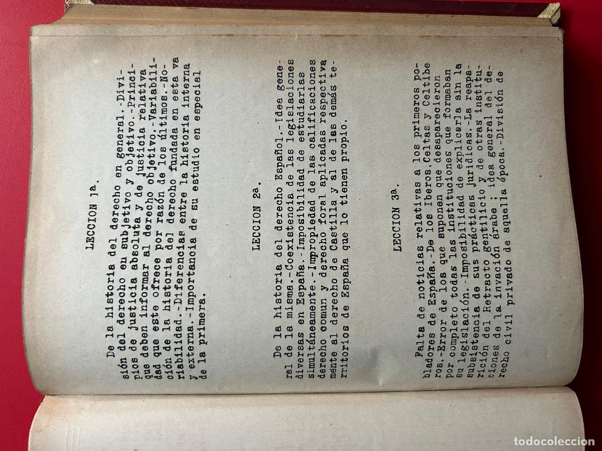 Libros antiguos: Programa de historia general del Derecho espa&ntilde;ol - Foto 3