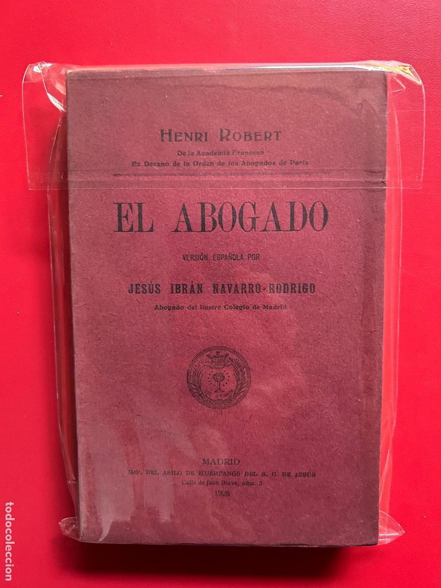 Libros antiguos: El Abogado - ROBERT HENRI - Foto 1