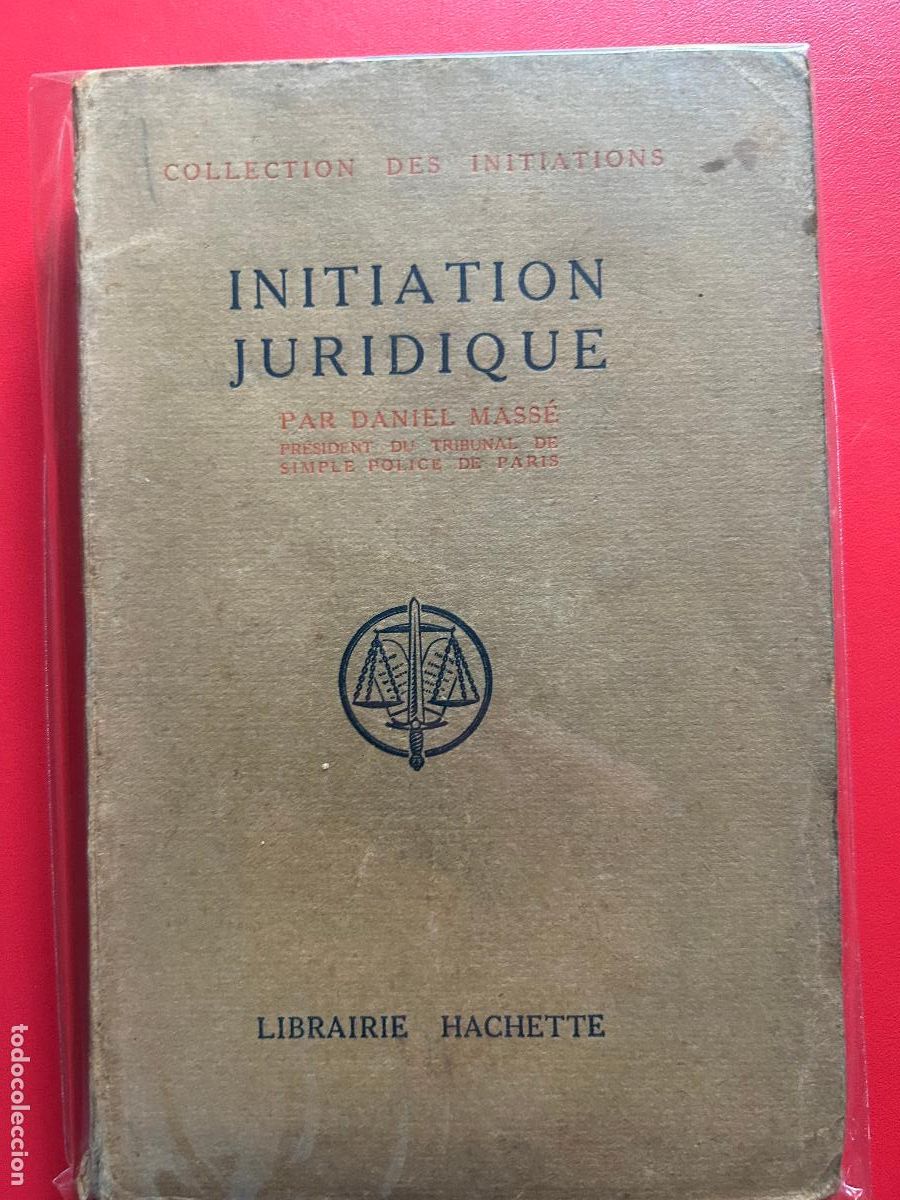 Libros antiguos: Initiation juridique - MASS&Eacute; DANIEL - Foto 1
