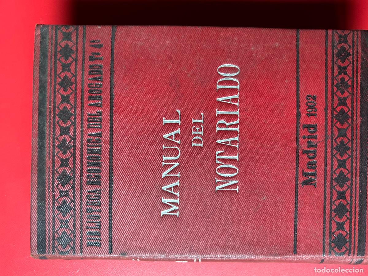 Libros antiguos: Manual del notariado espa&ntilde;ol - Foto 1