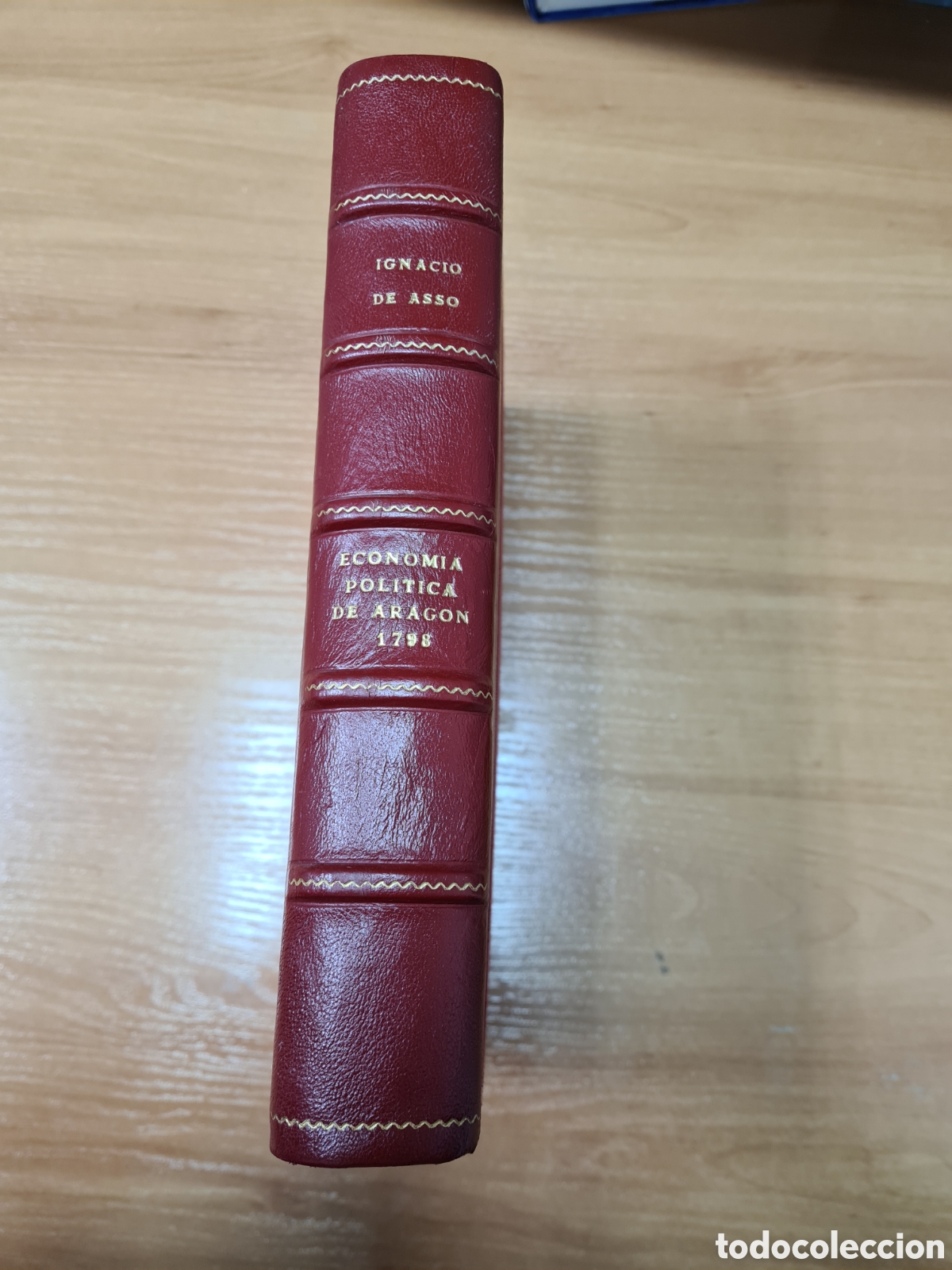 Livros antigos: Econom&iacute;a pol&iacute;tica de Aragon 1798