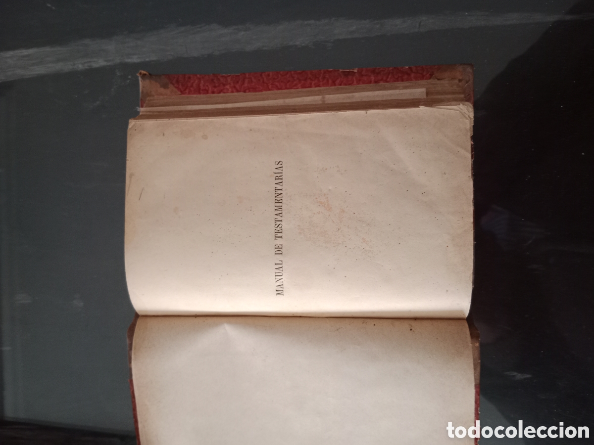 Libros antiguos: Manual de testamentarias - Foto 2