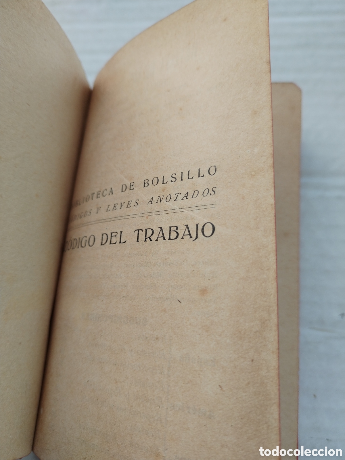 Libros antiguos: C&Oacute;DIGO DEL TRABAJO 1892 - Foto 2