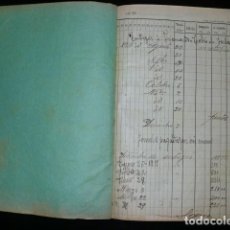 Libros antiguos: LIBRO DE JORNALES DE OBRAS EN EL BERRÓN, ASTURIAS. 1918/1919.. Lote 396707299