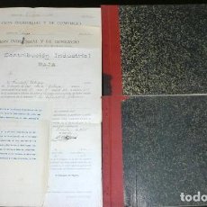 Libros antiguos: 2 LIBROS DE VENTAS DE ABONOS Y PANADERÍA DE SIERO, ASTURIAS + HOJAS LIQUIDACIÓN DE IMPUESTOS. 1928.. Lote 398354859