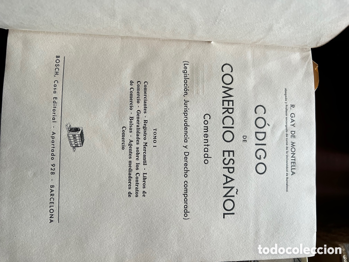 Libros antiguos: C&Oacute;DIGO DE COMERCIO GAY DE MONTELL&Aacute; - Foto 4