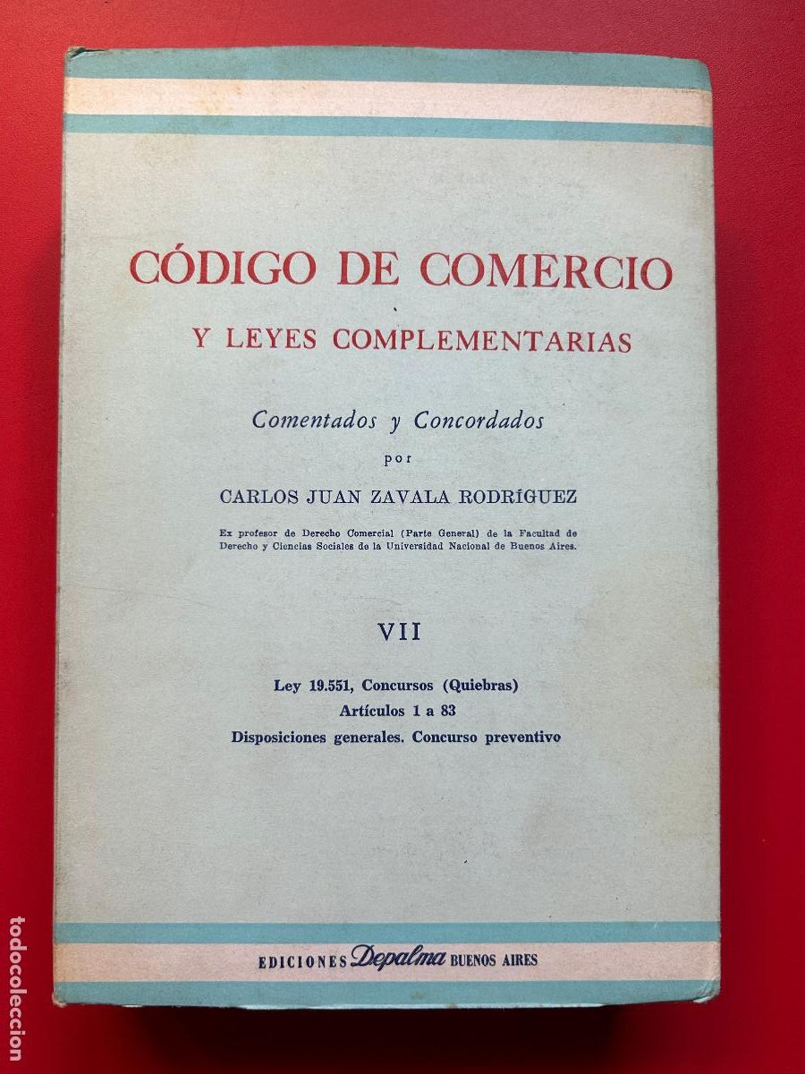 Libros antiguos: C&oacute;digo de comercio y leyes complementarias - ZAVALA RODR&Iacute;GUEZ CARLOS JUAN - Foto 1