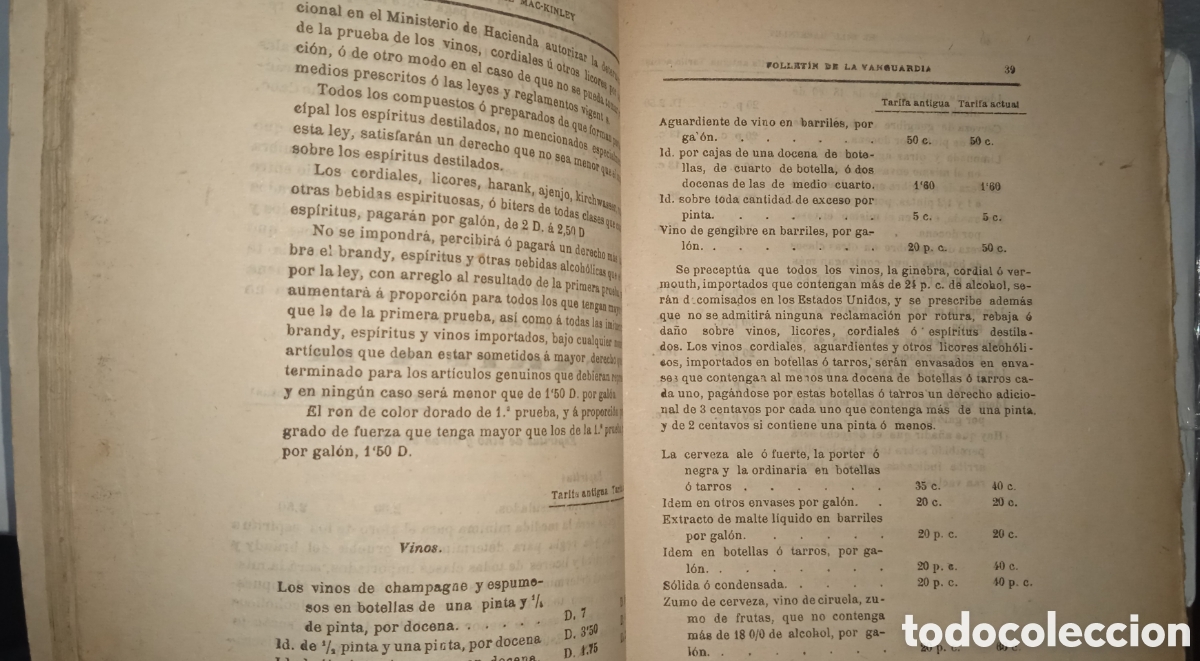 Libros antiguos: El Bill Mac-Kinley - Foto 2