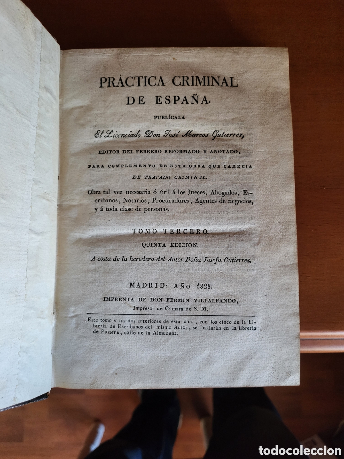Libros antiguos: PRACTICA CRIMINAL - Foto 4