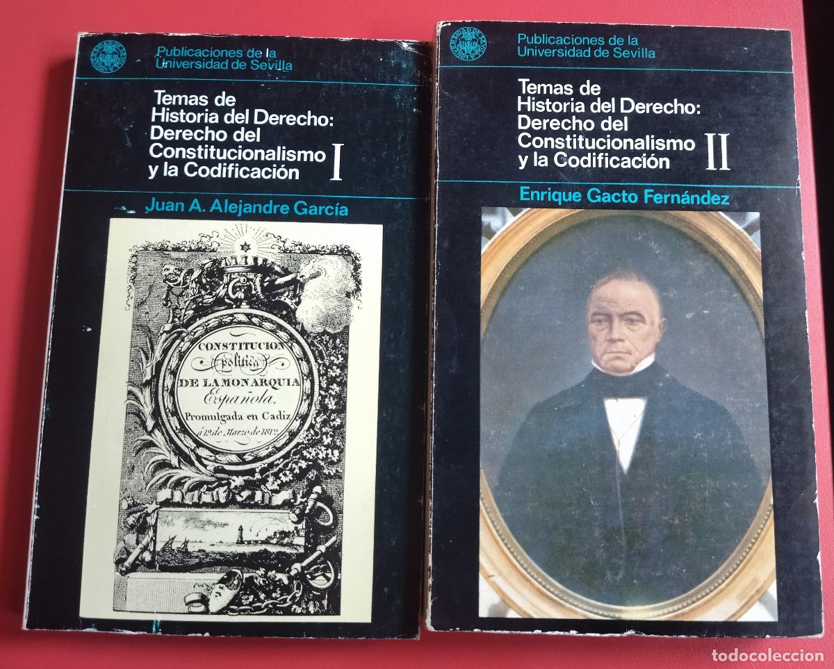 Libros antiguos: Temas de historia del derecho: Derecho del constitucionalismo y la codificaci&oacute;n (2 vol.) - ALEJANDRE