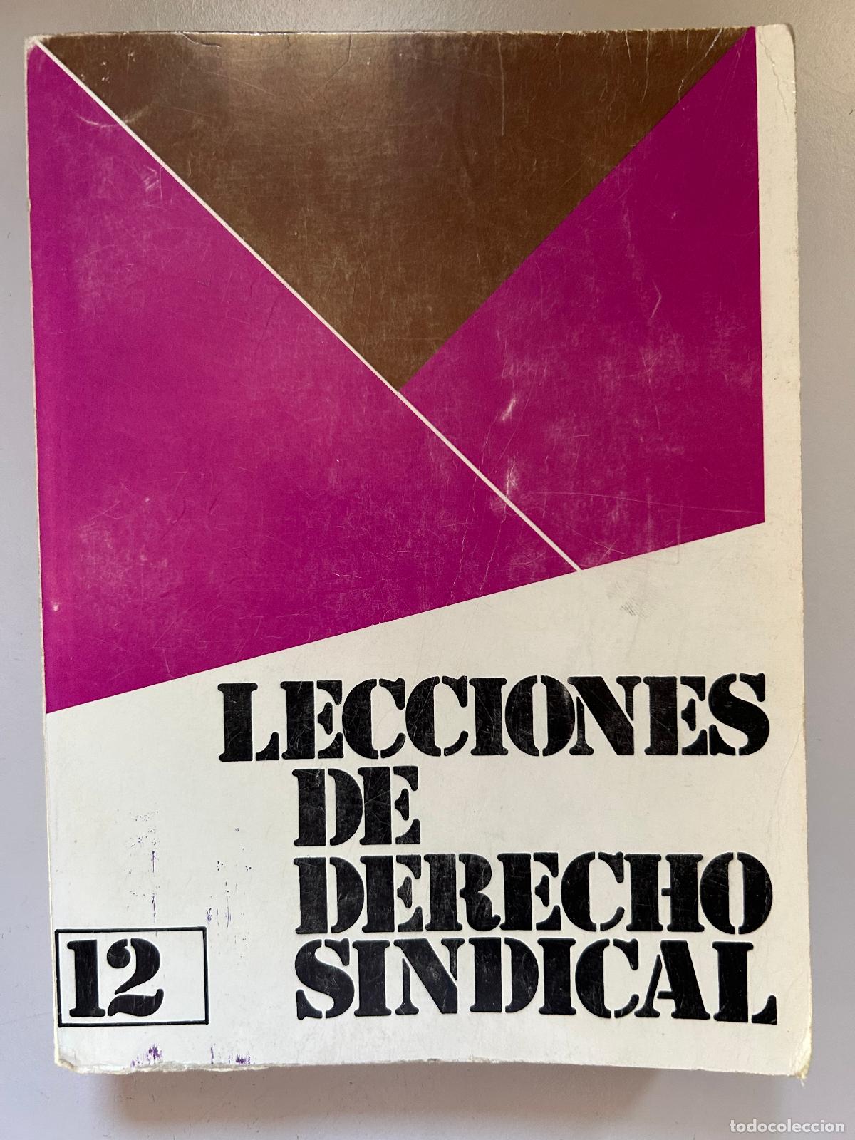 Libros antiguos: Lecciones de derecho sindical - Foto 1