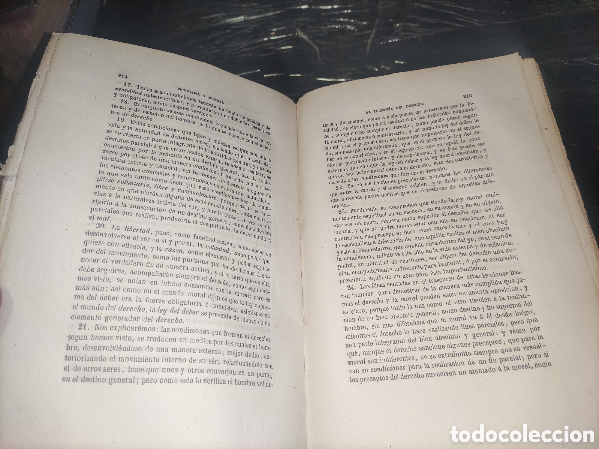 Libros antiguos: Filosof&iacute;a del Derecho. - Foto 3