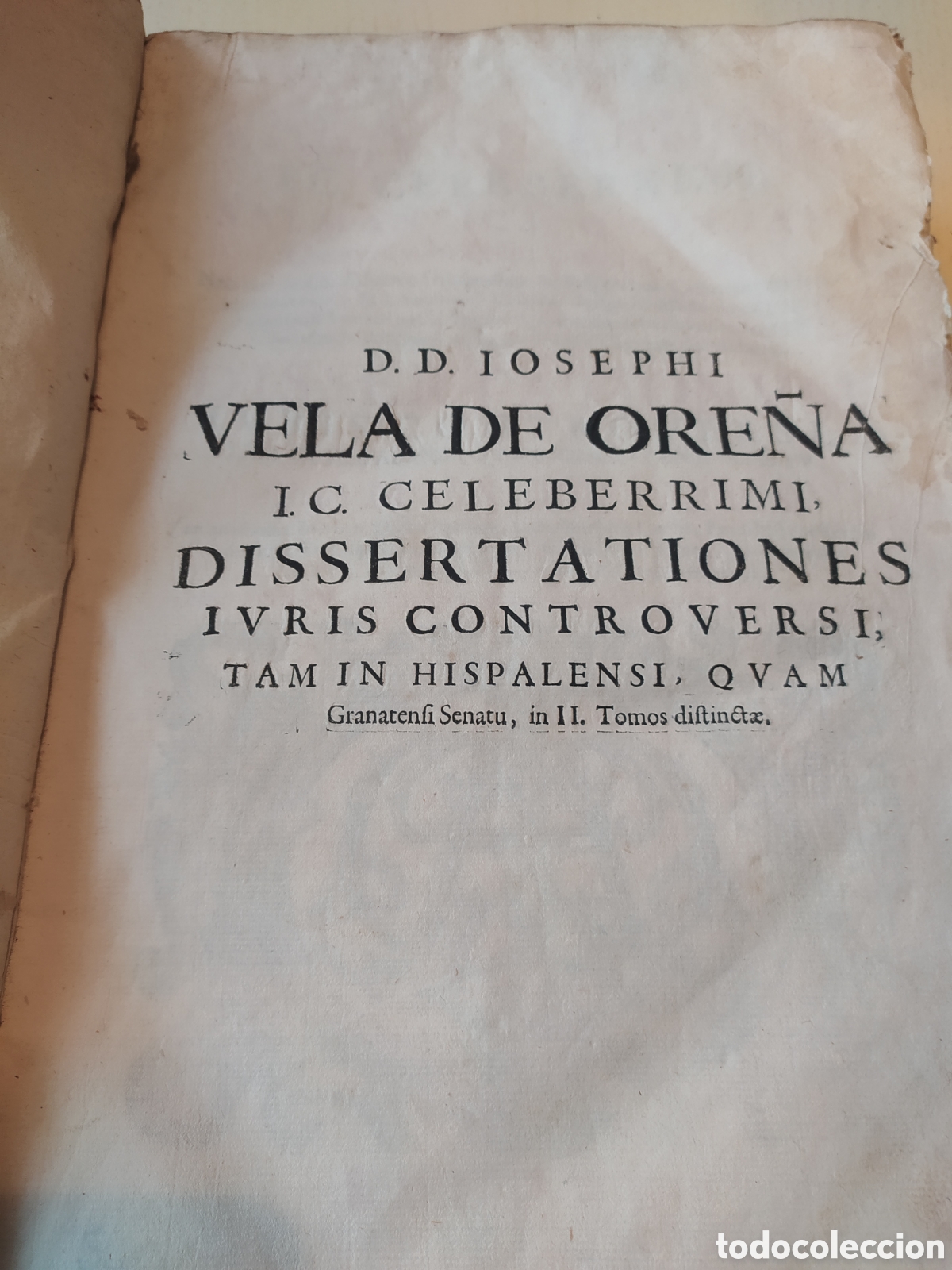 Libros antiguos: Dissertationes Iuris Controversi - Foto 2