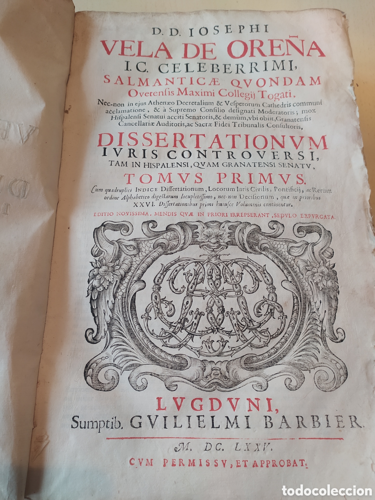 Libros antiguos: Dissertationes Iuris Controversi - Foto 1