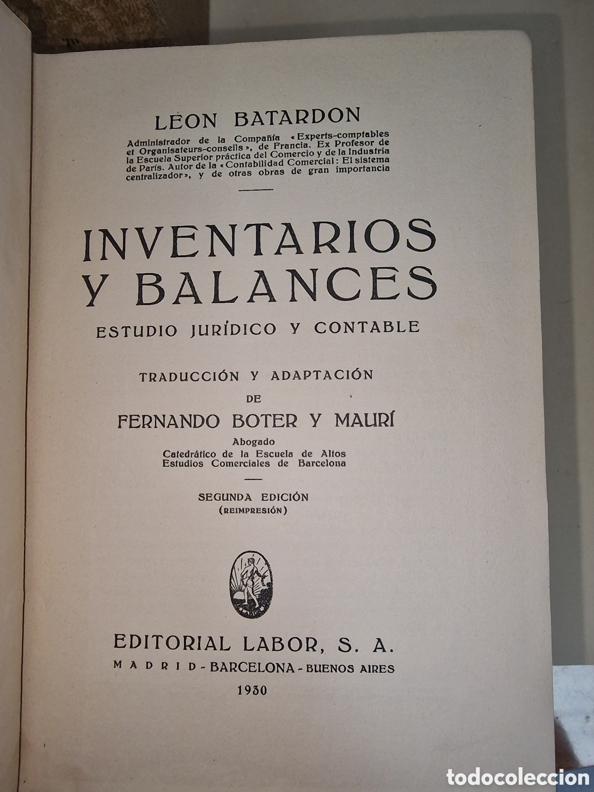 Libros antiguos: Biblioteca del contable - Foto 3