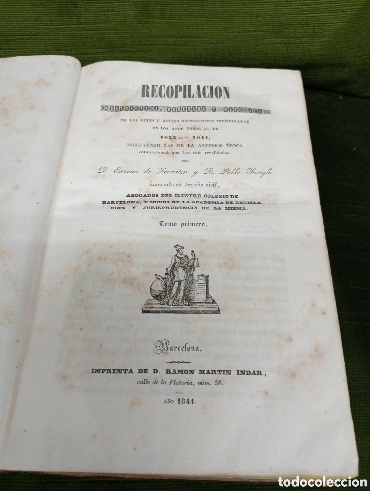 Libros antiguos: Libro de las leyes 1841 - Foto 9