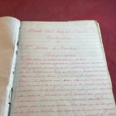 Libros antiguos: DERECHO CIVIL ESPAÑOL 1880. APUNTES