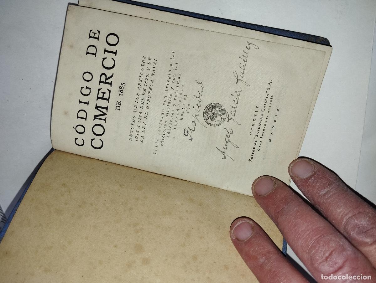 Libros antiguos: C&Oacute;DIGO DE COMERCIO CALLEJA 1885 - Foto 4