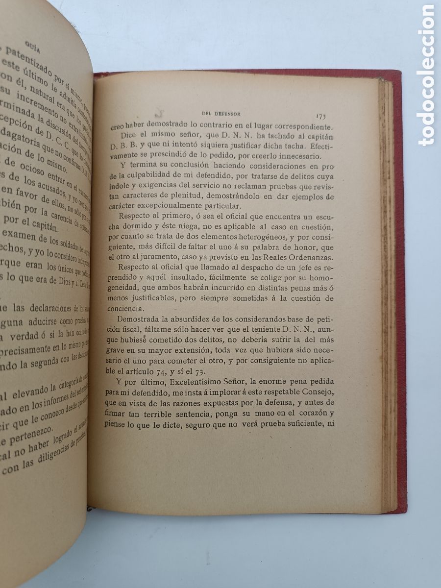 Libros antiguos: Guia del defensor 1893 - Foto 3