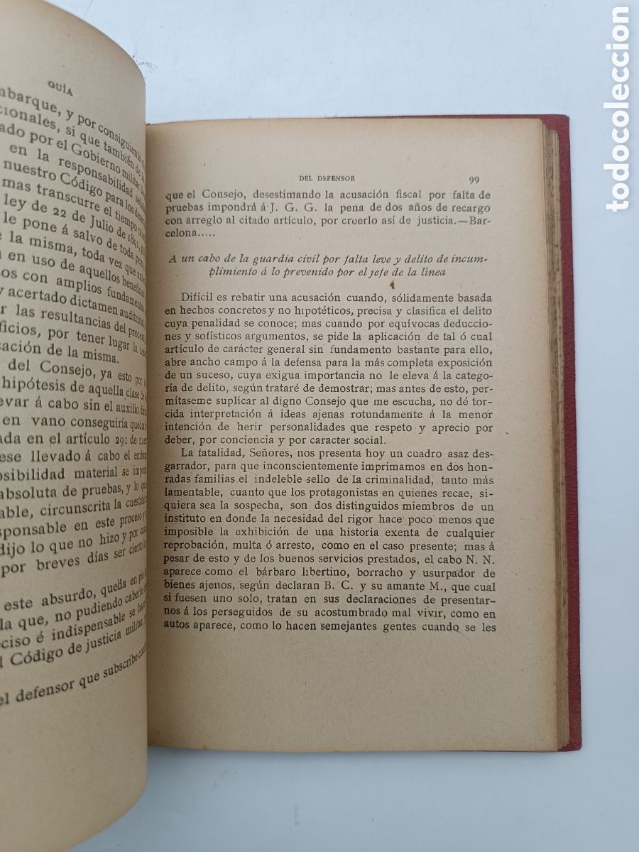 Libros antiguos: Guia del defensor 1893 - Foto 4