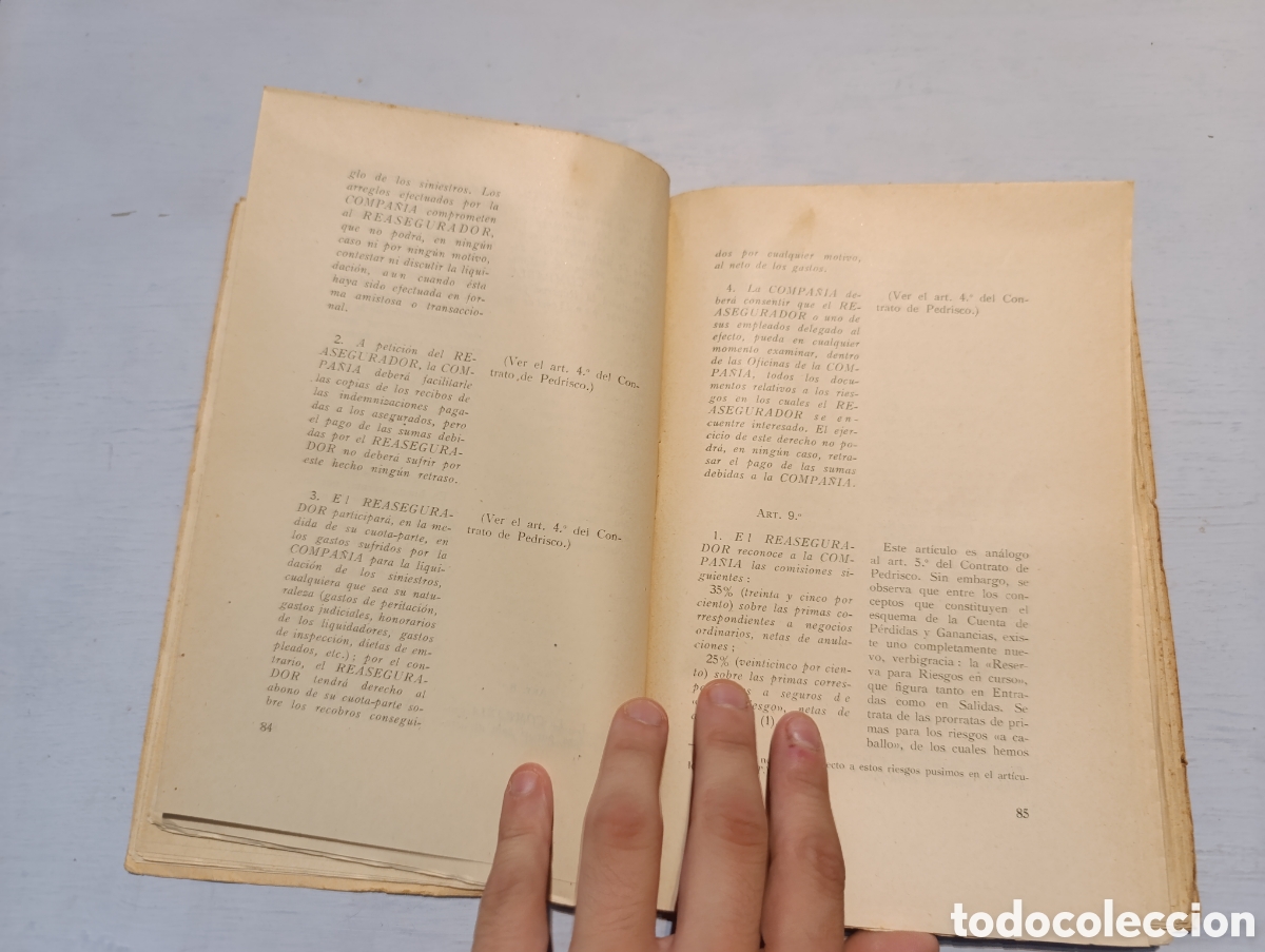 Libros antiguos: LUDOVICO FOLCINI ELEMENTOS PRACTICOS DE REASEGUROS. Madrid 1953 - Foto 2