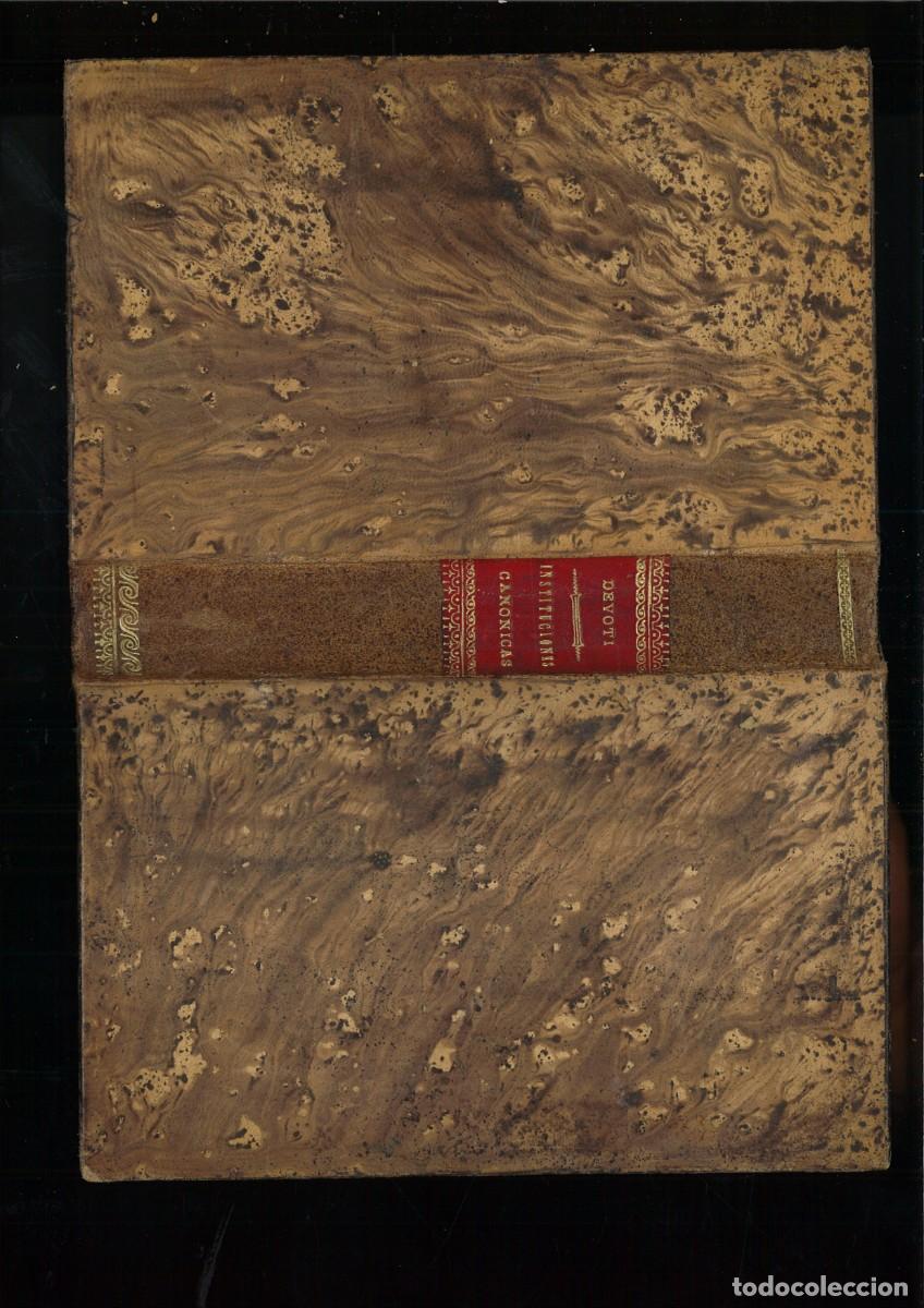 Libros antiguos: INSTITUCIONES CANONICAS. Juan Devoti - Foto 2