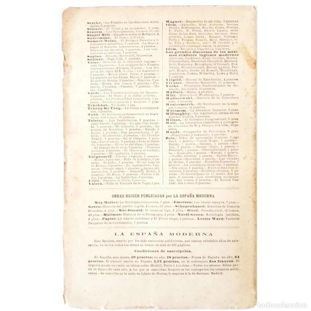 Libros antiguos: DE LAS LEYES EN GENERAL. Spencer, Herbert - Foto 2