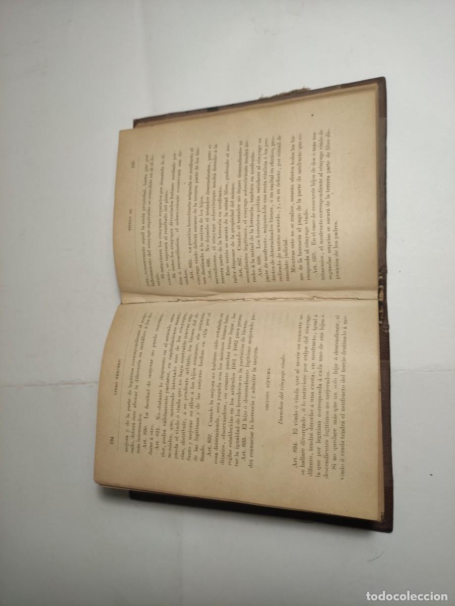 Libros antiguos: C&oacute;digo Civil - Edici&oacute;n 1889 - Foto 5