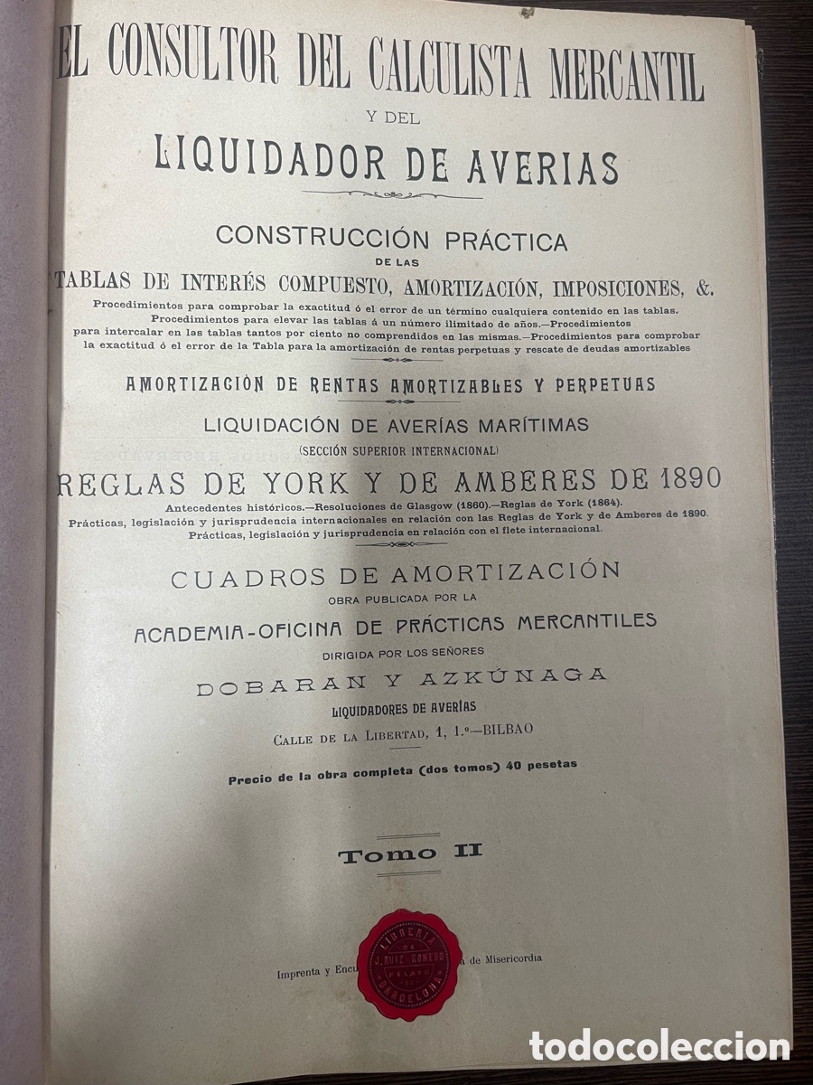 Libros antiguos: LIBROS EL CONSULTOR DEL CALCULISTA - Foto 5