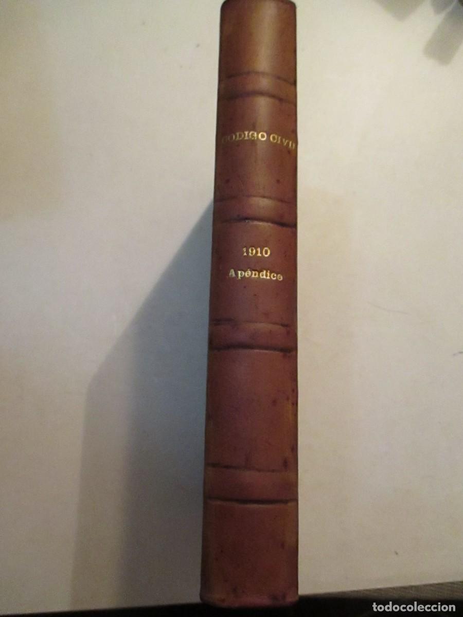 Libros antiguos: El C&oacute;digo Civil Ap&eacute;ndice de 1910 W32905 - Foto 2