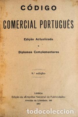 Libros antiguos: C&Oacute;DIGO COMERCIAL PORTUGU&Ecirc;S. - Foto 1