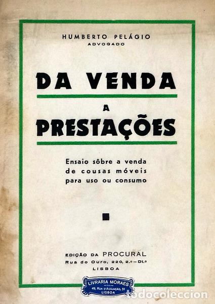 Libros antiguos: PEL&Aacute;GIO. (Humberto) - DA VENDA A PRESTA&Ccedil;&Otilde;ES.