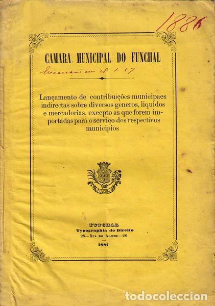 Libros antiguos: LAN&Ccedil;AMENTO DE CONTRIBUI&Ccedil;&Otilde;ES MUNICIPAES INDIRECTAS