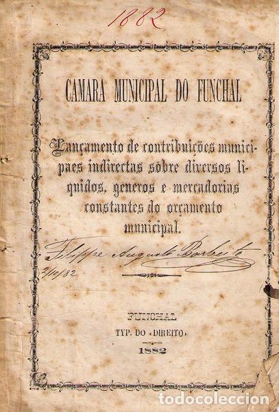 Libros antiguos: LAN&Ccedil;AMENTO DE CONTRIBUI&Ccedil;&Otilde;ES MUNICIPAES INDIRECTAS