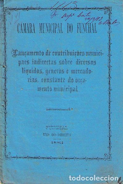 Libros antiguos: LAN&Ccedil;AMENTO DE CONTRIBUI&Ccedil;&Otilde;ES MUNICIPAES INDIRECTAS