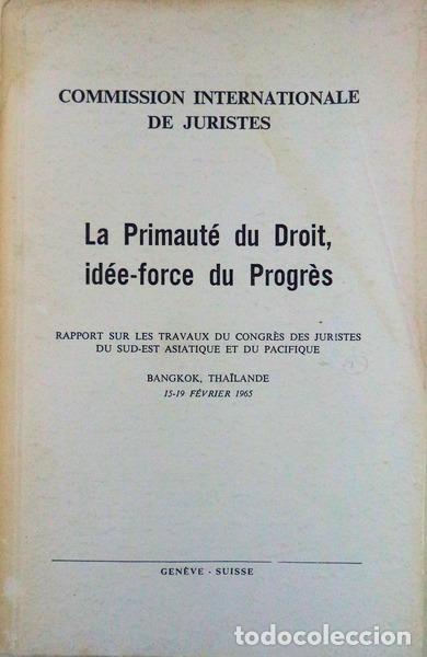 Libros antiguos: PRIMAUT&Eacute; (LA) DU DROIT, ID&Eacute;E-FORCE DU PROGR&Egrave;S.