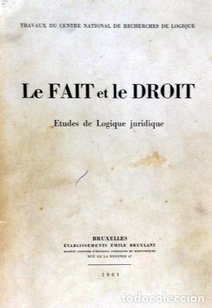Libros antiguos: FAIT (LE) ET LE DROIT. - Foto 1