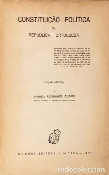 Libri antichi: CONSTITUI&Ccedil;&Atilde;O POL&Iacute;TICA DA REP&Uacute;BLICA PORTUGUESA.