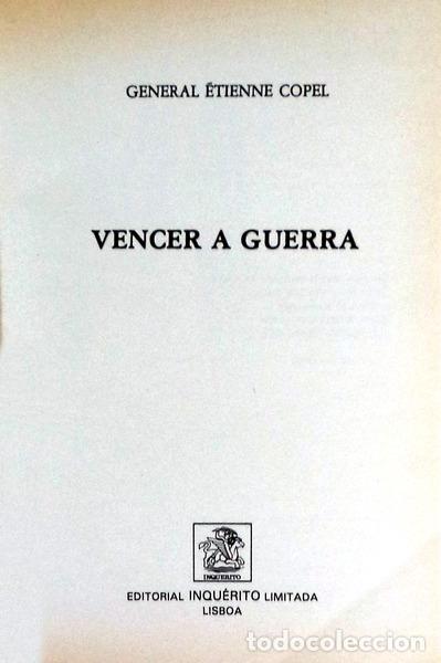 Libros antiguos: COPEL. (&Eacute;tienne) - VENCER A GUERRA. - Foto 2