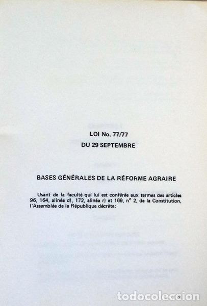Libros antiguos: BASES G&Eacute;N&Eacute;RALES DE LA R&Eacute;FORME AGRAIRE. - Foto 2
