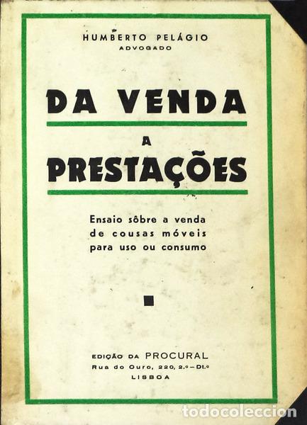 Libros antiguos: PEL&Aacute;GIO. (Humberto) - DA VENDA A PRESTA&Ccedil;&Otilde;ES.