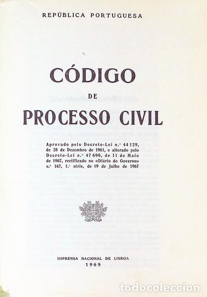 Libros antiguos: C&Oacute;DIGO DE PROCESSO CIVIL. - Foto 2