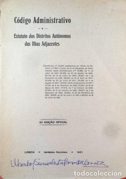 Libros antiguos: C&Oacute;DIGO ADMINISTRATIVO. - Foto 2