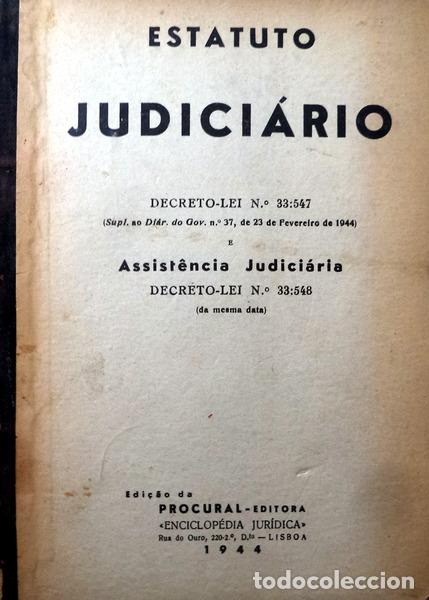 Libros antiguos: ESTATUTO JUDICI&Aacute;RIO.