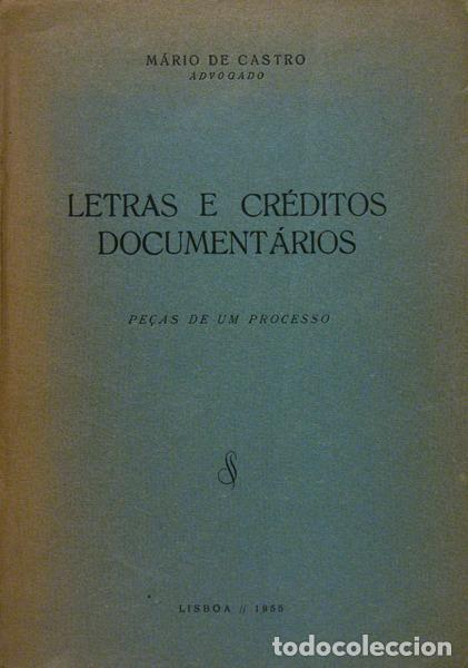 Libros antiguos: CASTRO. (M&aacute;rio de) - LETRAS E CR&Eacute;DITOS DOCUMENT&Aacute;RIOS. - Foto 1