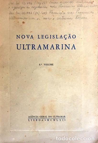 Libros antiguos: NOVA LEGISLA&Ccedil;&Atilde;O ULTRAMARINA.