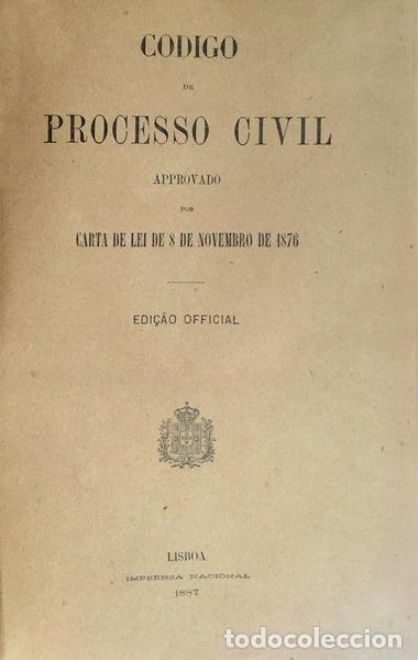 Libros antiguos: CODIGO DE PROCESSO CIVIL.