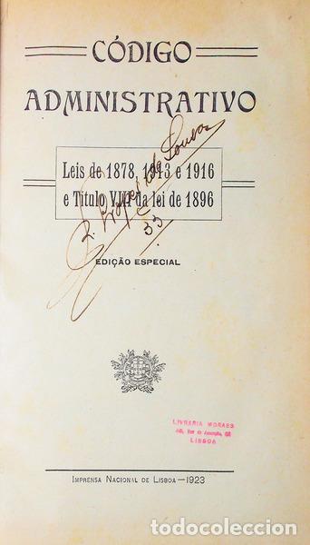 Libros antiguos: C&Oacute;DIGO ADMINISTRATIVO - Foto 1