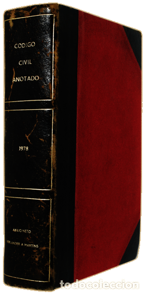 Libros antiguos: NETO. (Ab&iacute;lio) e Herl&acirc;nder A. MARTINS. - C&Oacute;DIGO CIVIL ANOTADO. - Foto 2